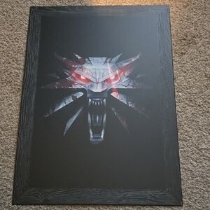 Black and Red Wolf Wall Art